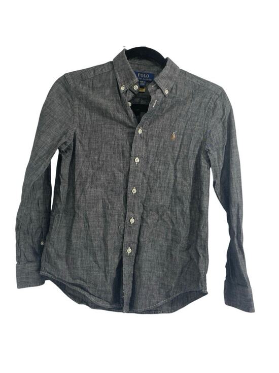 Polo Ralph Lauren Other - Polo RALPH LAUREN Shirt Boys Size Medium Casual Formal Long Sleeve Black White